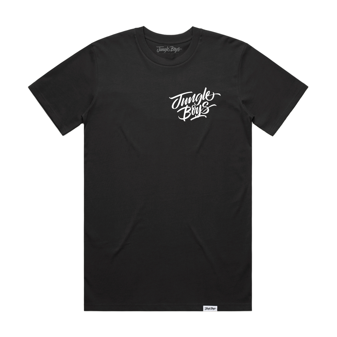 Corner Stacked Tee (Coal)