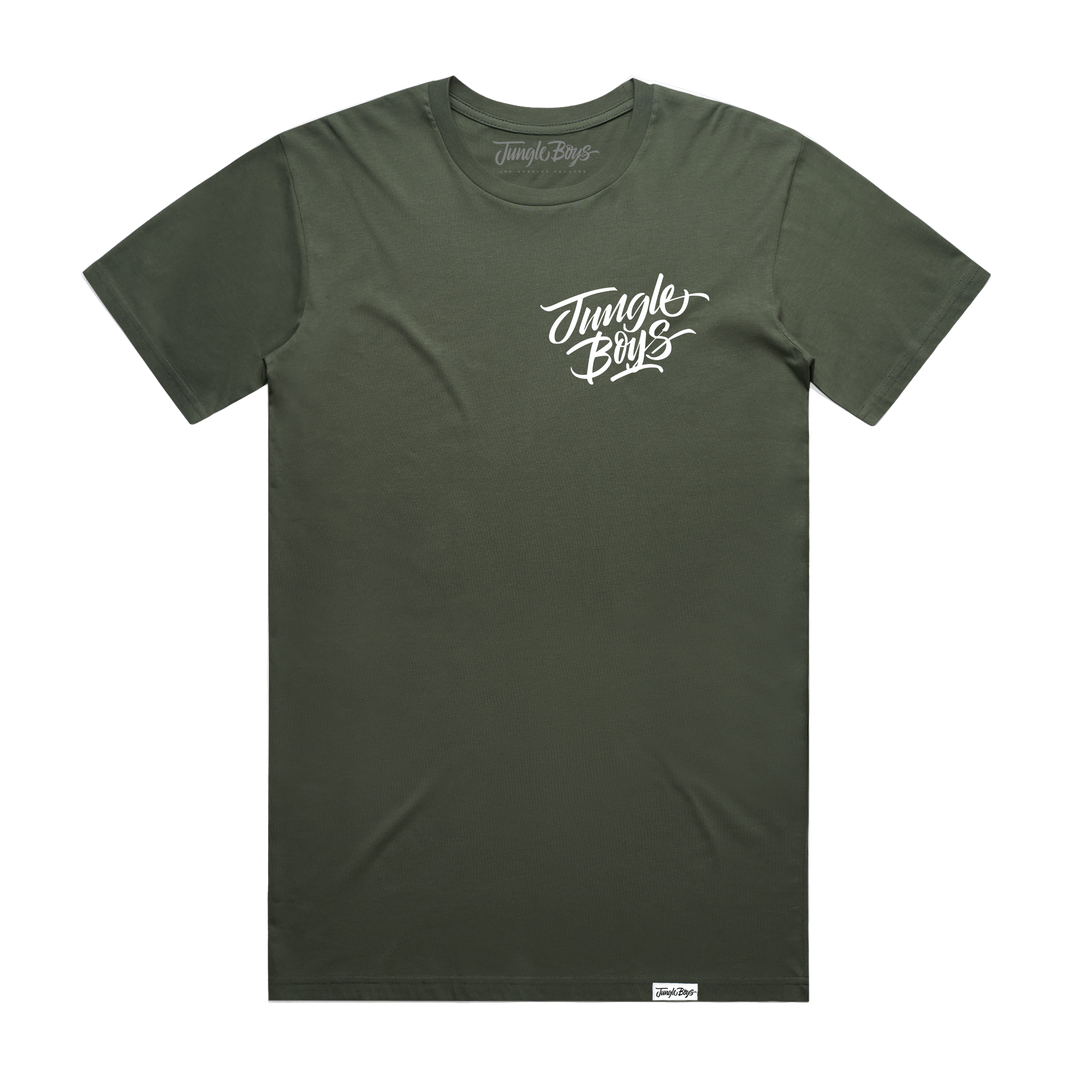Corner Stacked Tee (Army)