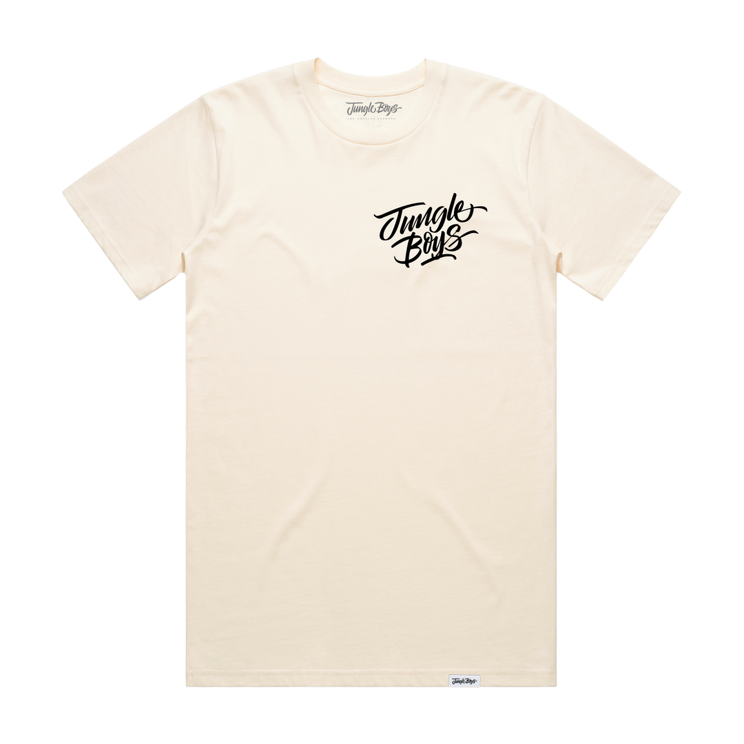 Corner Stacked Tee (Ecru)