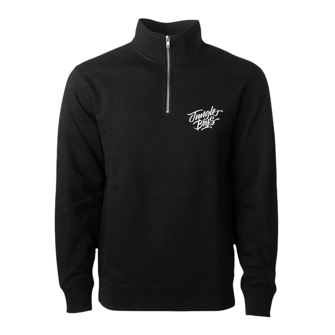 Stacked Quarter Zip (Black)