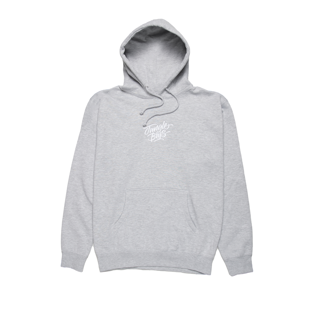 Stacked Embroidered Hoodie (Heather Gray)