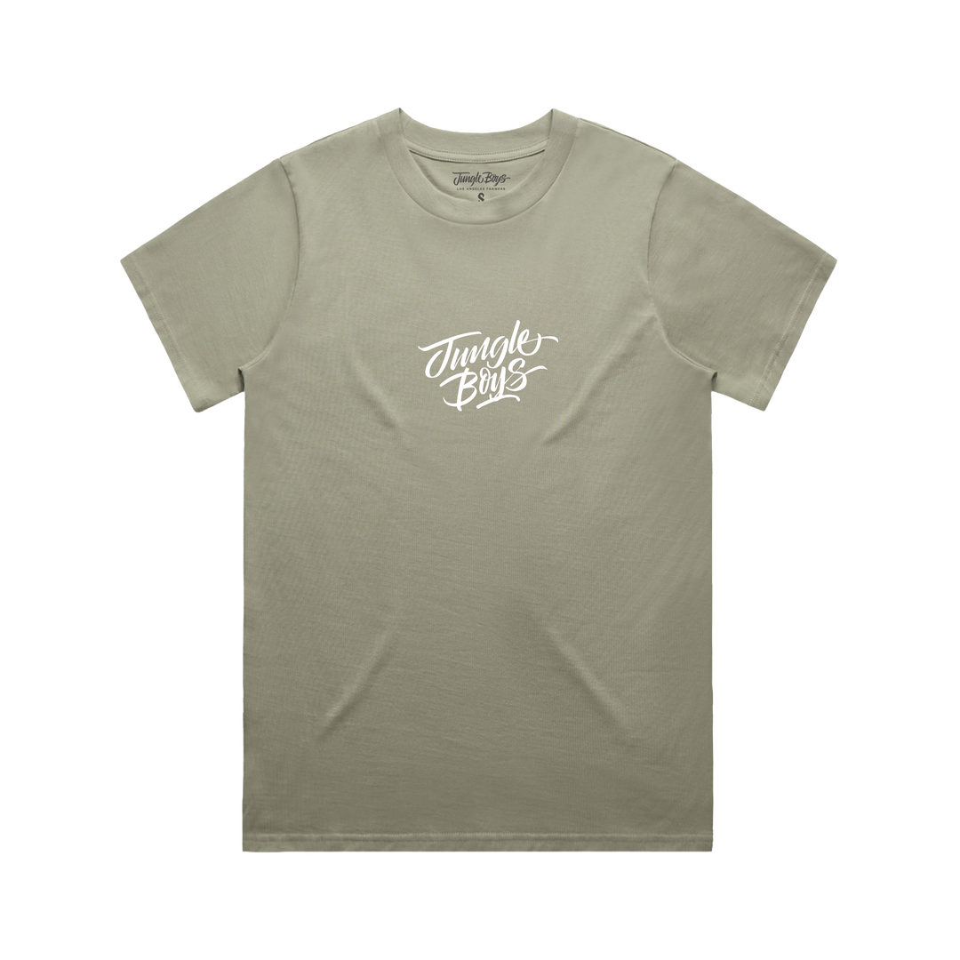 Womens Stacked Tee (Eucalyptus)