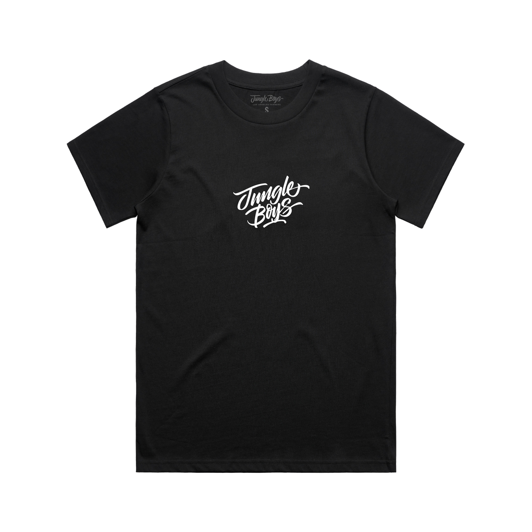 Womens Stacked Tee (Black)