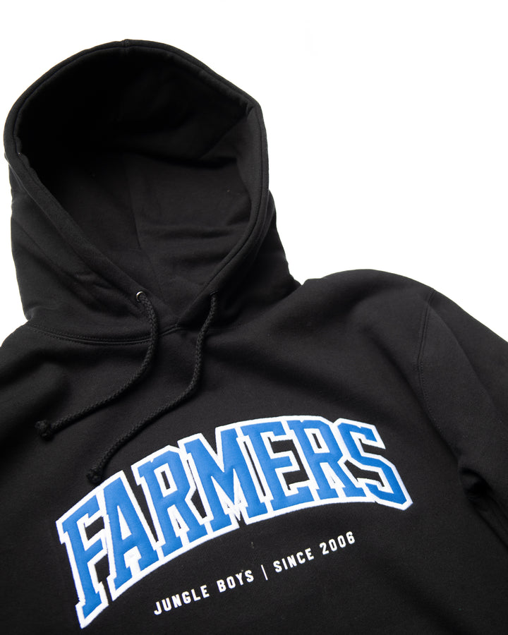 Farmers Embroidered Hoodie (Black)