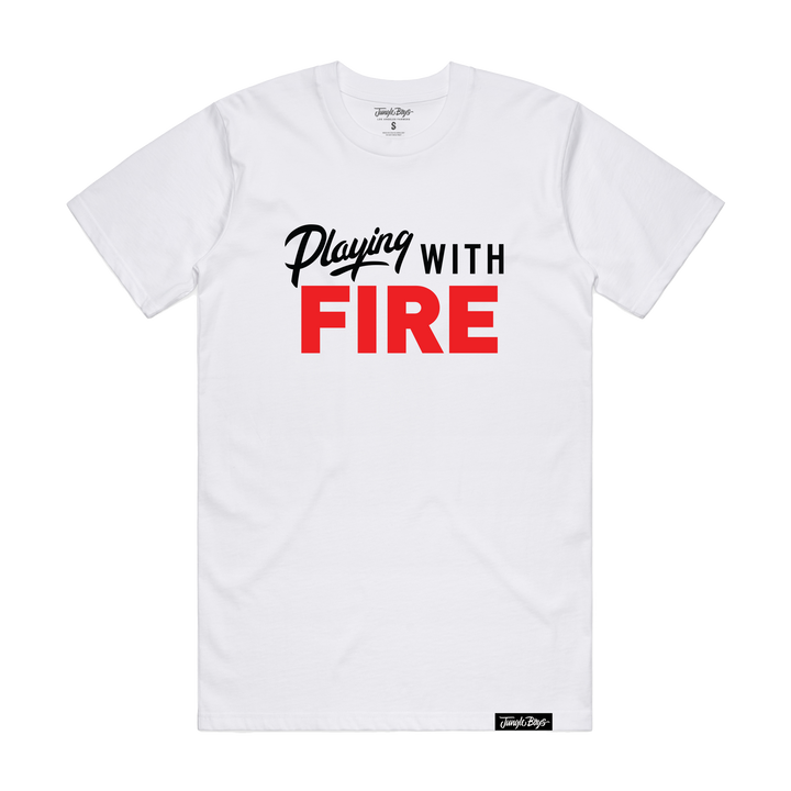Playing With Fire Tee (White)