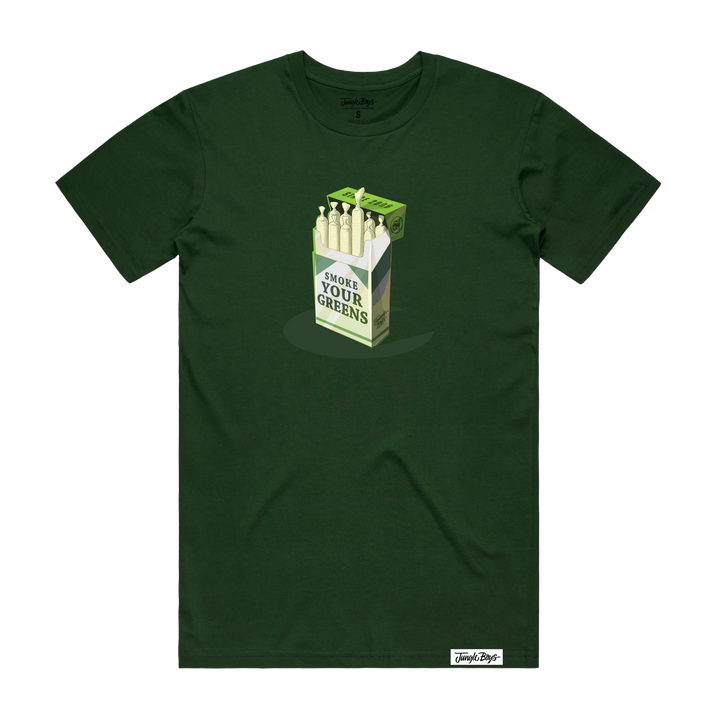 Smoke Your Greens Tee (Forest Green)