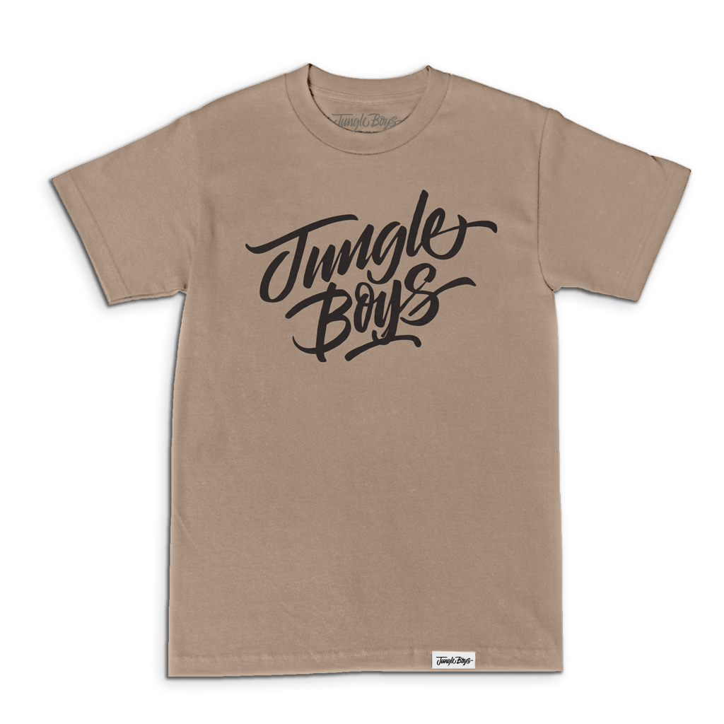 Stacked Tee (Sand/Black)