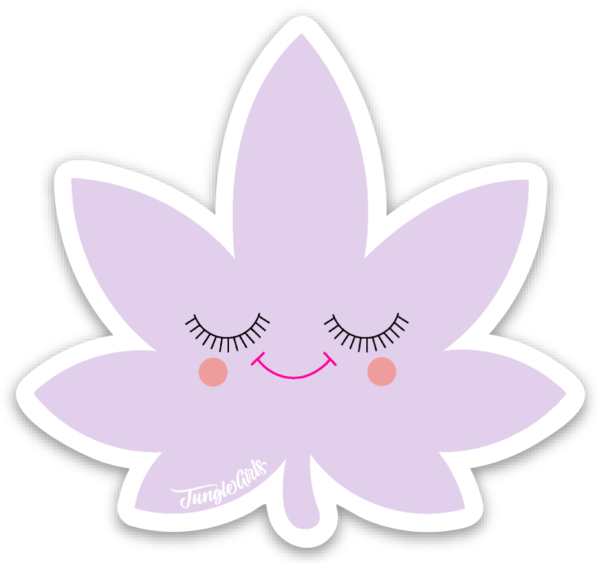Happy Leaf Sticker (Assorted Colors)