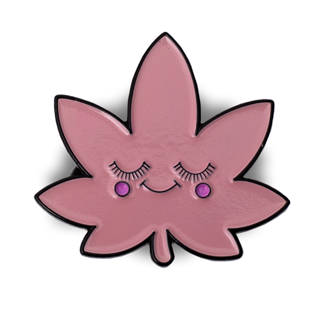 Happy Leaf Pin (Assorted Colors)