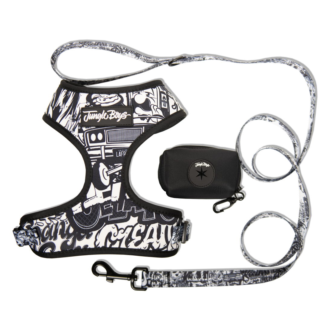 Dog Harness Set Mural Jungle Boys Clothing