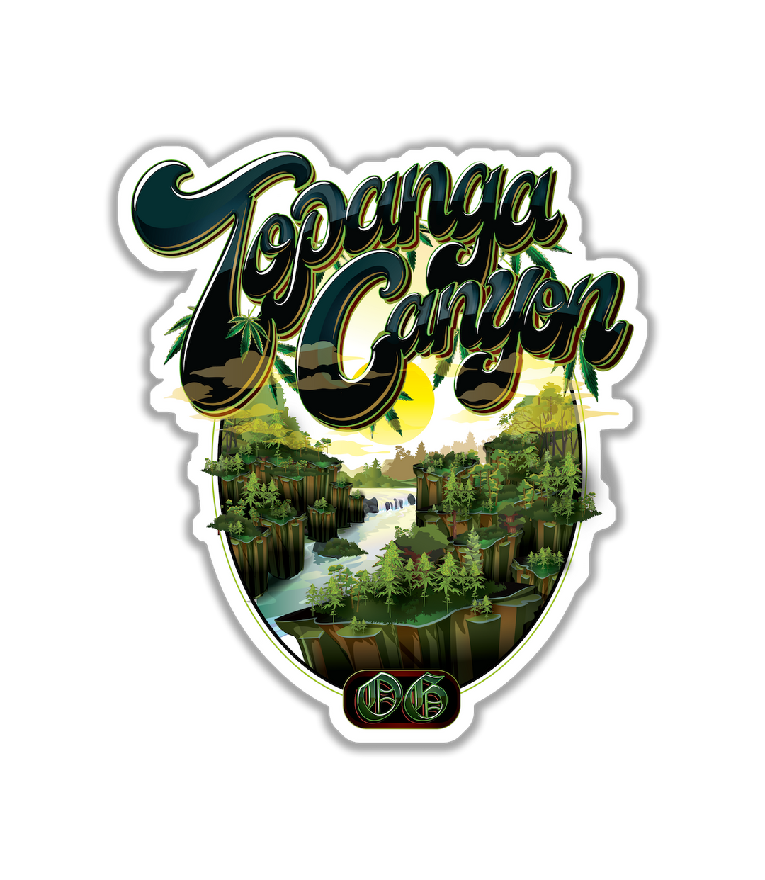 Topanga Canyon OG Sticker